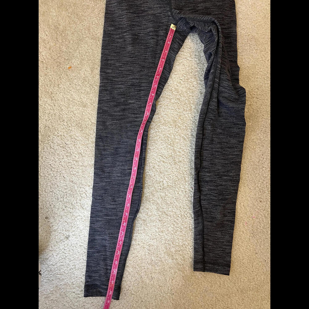 Lululemon Gray Texture Pattern Full Length Wunder… - image 6